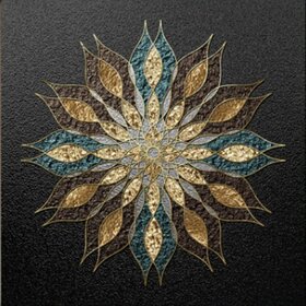 Diamond Painting Bloem Abstract (formaat en vorm steentjes naar keuze)