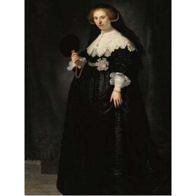 Diamond Painting Rembrandt van Rijn 04 (formaat en vorm steentjes naar keuze)