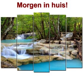 OP=OP Diamond Painting Waterval 5 luiks 100x55cm