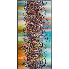 Diamond Painting Abstract - Kleurrijk (formaat en vorm steentjes naar keuze)