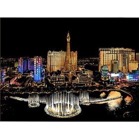 Diamond Painting Steden - Las Vegas (formaat en vorm steentjes naar keuze)