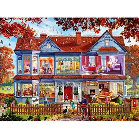 Diamond Painting Inkijk huis 01 (formaat en vorm steentjes naar keuze)