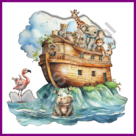 Diamond Painting Ark van Noach 02 (formaat en vorm steentjes naar keuze)