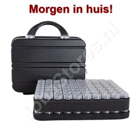OP=OP Diamond Painting Bewaarkoffer 140 slots Zwart