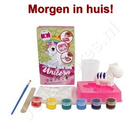 OP=OP Unicorn maak je eigen gips eenhoorn en schilder het