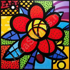 Diamond Painting Bonte Bloemen 05 (formaat en vorm steentjes naar keuze)