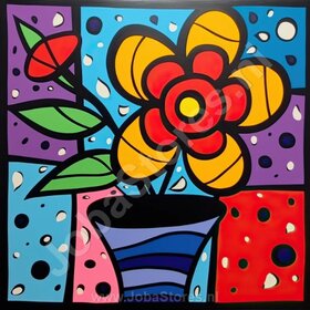 Diamond Painting Bonte Bloemen 06 (formaat en vorm steentjes naar keuze)