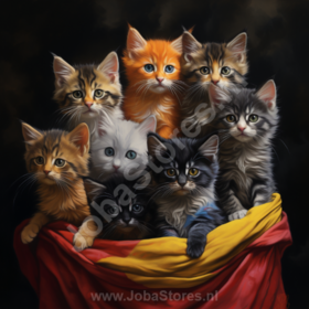 Diamond Painting Kittens 02 (formaat en vorm steentjes naar keuze)