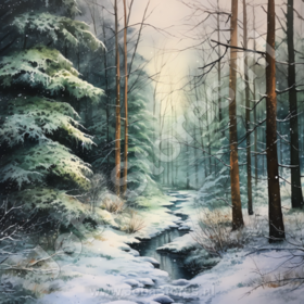 Diamond Painting Betoverd Bos 07 (formaat en vorm steentjes naar keuze)