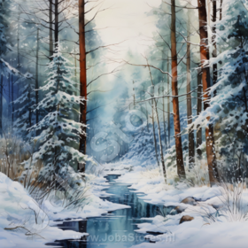 Diamond Painting Betoverd Bos 09 (formaat en vorm steentjes naar keuze)