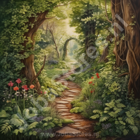 Diamond Painting Betoverd Bos 10 (formaat en vorm steentjes naar keuze)