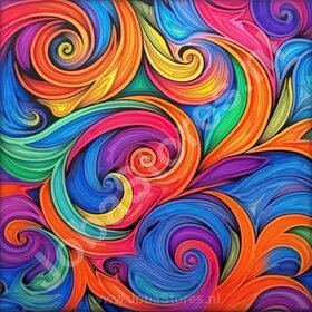 Diamond Painting Kleurrijk Abstract 06 (formaat en vorm steentjes naar keuze)