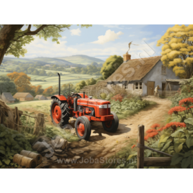 Diamond Painting Boerderij 02 (formaat en vorm steentjes naar keuze)