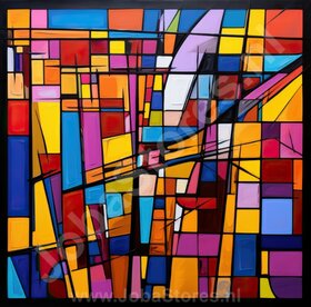 Schilderij Kleurrijk Abstract 04
