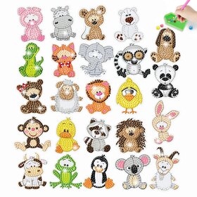 Diamond Painting Sticker Set Dieren (25 stuks)