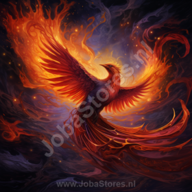 Diamond Painting Feniks 01 (formaat en vorm steentjes naar keuze)