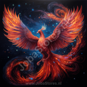 Diamond Painting Feniks 02 (formaat en vorm steentjes naar keuze)