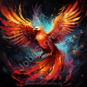 Diamond Painting Feniks 03 (formaat en vorm steentjes naar keuze)