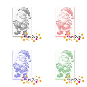 HappyDots DOT Painting Kerst kabouter - Stippelschilderij