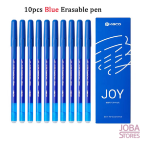 Uitwisbare pennen set Kaco Joy Blauw (10 stuks)