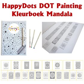 HappyDots DOT Painting Kleurboek Mandala