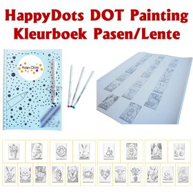 HappyDots DOT Painting Kleurboek Pasen/Lente