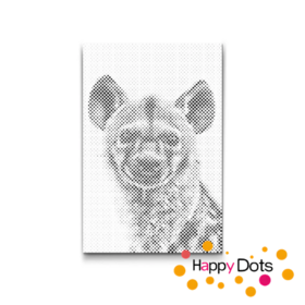 HappyDots DOT Painting Wildlife - Hyena - Stippelschilderij