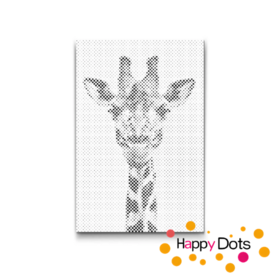 HappyDots DOT Painting Wildlife - Giraf - Stippelschilderij