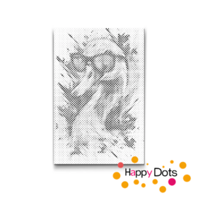 HappyDots DOT Painting Gekke dieren - Zwaan