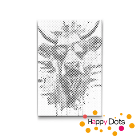 HappyDots DOT Painting Gekke dieren - Koe