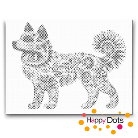 HappyDots DOT Painting Mandala Dieren 02 - Hond - 40x50cm