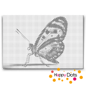 HappyDots DOT Painting Vlinders 18 – 20x30 cm – Zwart