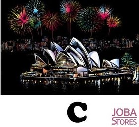 OP=OP Kras Tekening Groot C (41x28cm) - Opera House