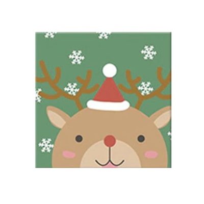 OP=OP Schilderen op nummer voor kinderen Kerst 01 20x20cm