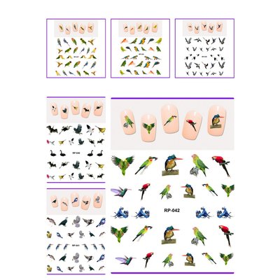 Nagel Sticker Set Vogels (150 stickers)