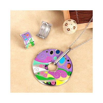 OP=OP Sieraden set Emma 003 ketting + hanger en oorbellen