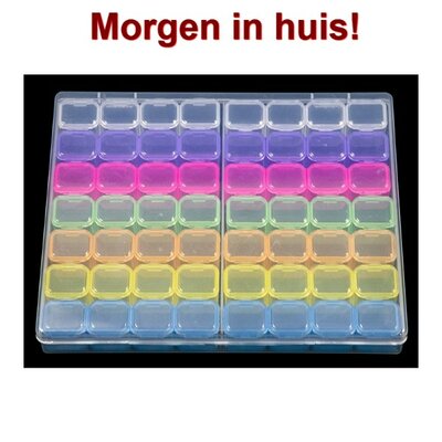 OP=OP Diamond Painting Sorteerdoos 56 slots Kleur