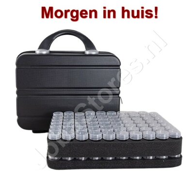 OP=OP Diamond Painting Bewaarkoffer 140 slots Zwart