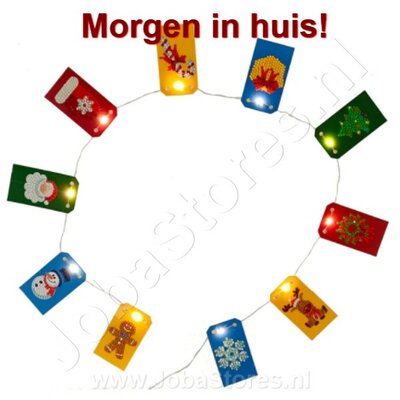OP=OP Diamond Painting Kerst Slinger met verlichting 02